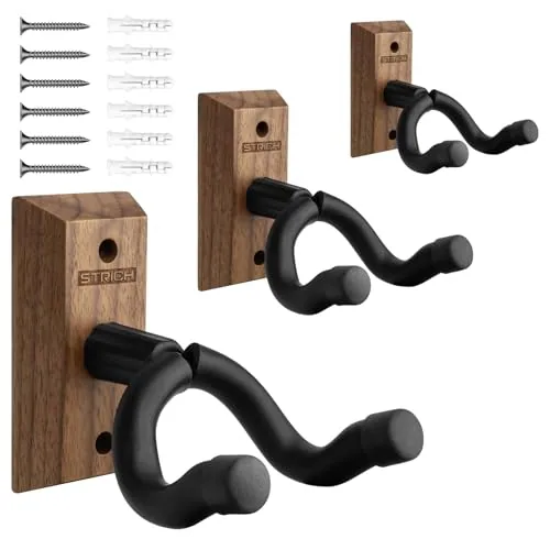 STRICH Black Walnut Guitar Wall Hangers